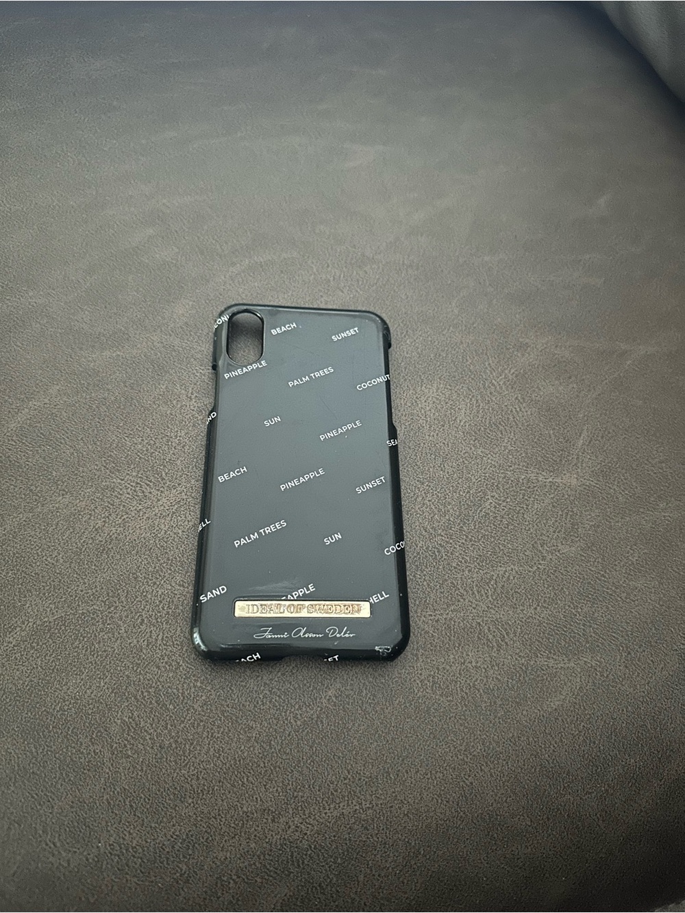 Black Tropical Print Phone Case - iDeal of Sweden iPhone X/XS
